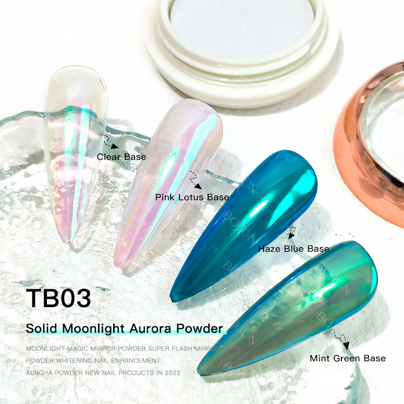BOJUN TB03 | Moonlight White Aurora Pearl Mirror Effect Solid Pigment